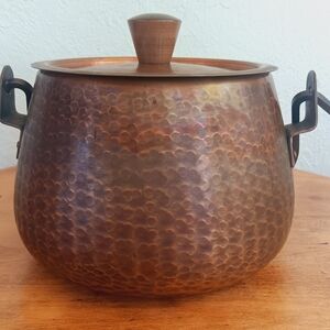 Vintage Hammered Copper Pot – Handarbeit, Made in Germany